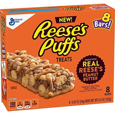 General Mills Breakfast Cereal Bars 6.8oz (Reese&#39;s Puffs)