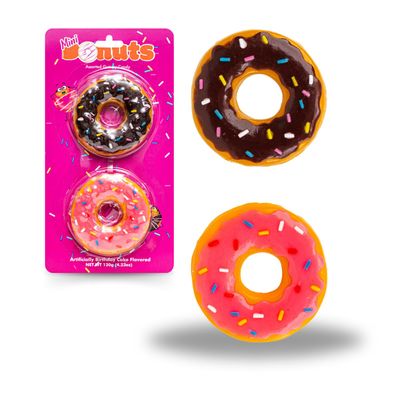 Candy Counter Sugar Kingdom | Giant Gummy Donuts - Birthday Cake Flavored: 4.5oz
