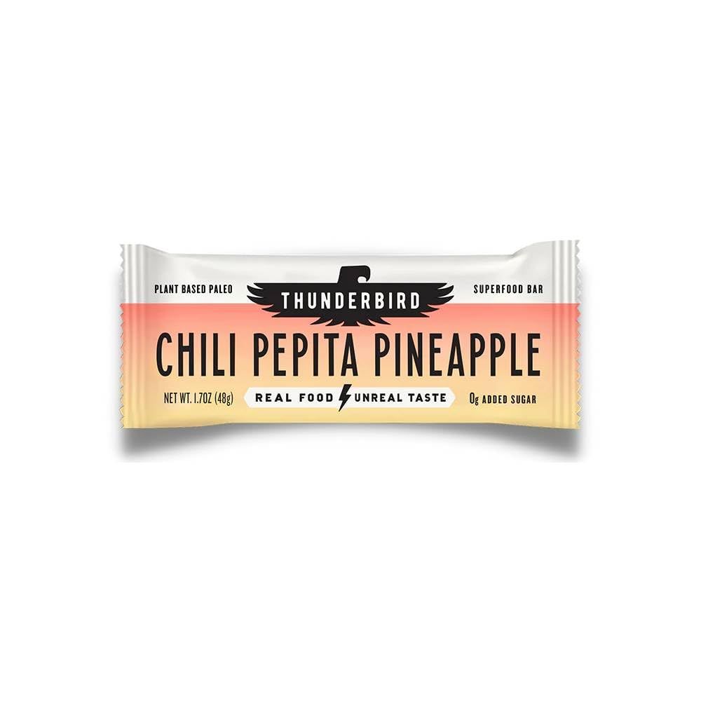 THUNDERBIRD ENERGETICA Chili Pepita Pineapple Bar Sgl, 1.7 OZ