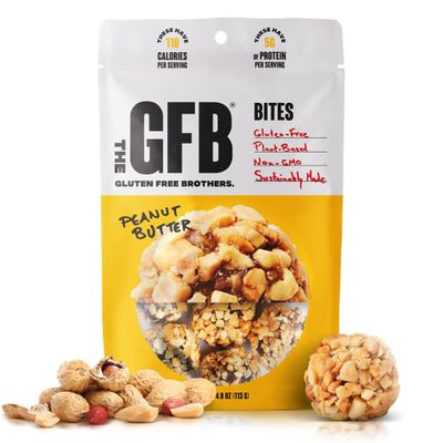 The Gluten Free Bar, Protein Bites, Peanut Butter, Vegan, Dairy Free, Non GMO, Soy Free, 4 Ounce (Pack of 1)