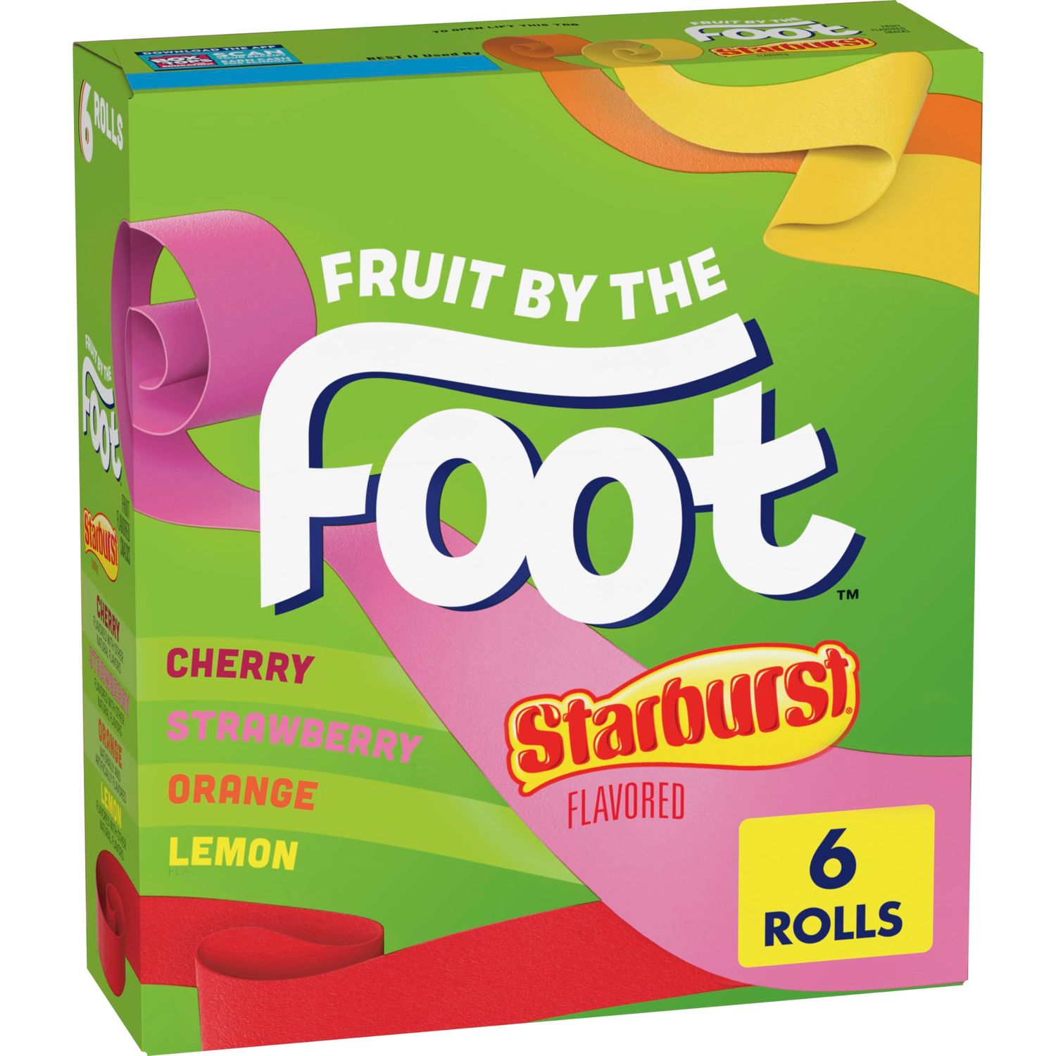 Fruit by the Foot Fruit Flavored Snacks, Starburst, Variety Pack, 6 ct