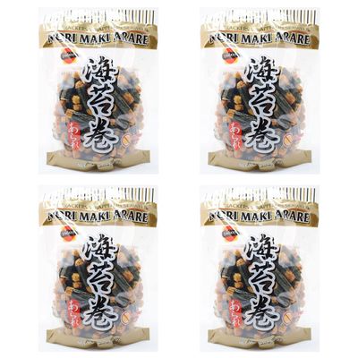 JFC - Nori Maki Arare (rice crackers wrapped in seaweed) 5 Oz (Pack of 4)