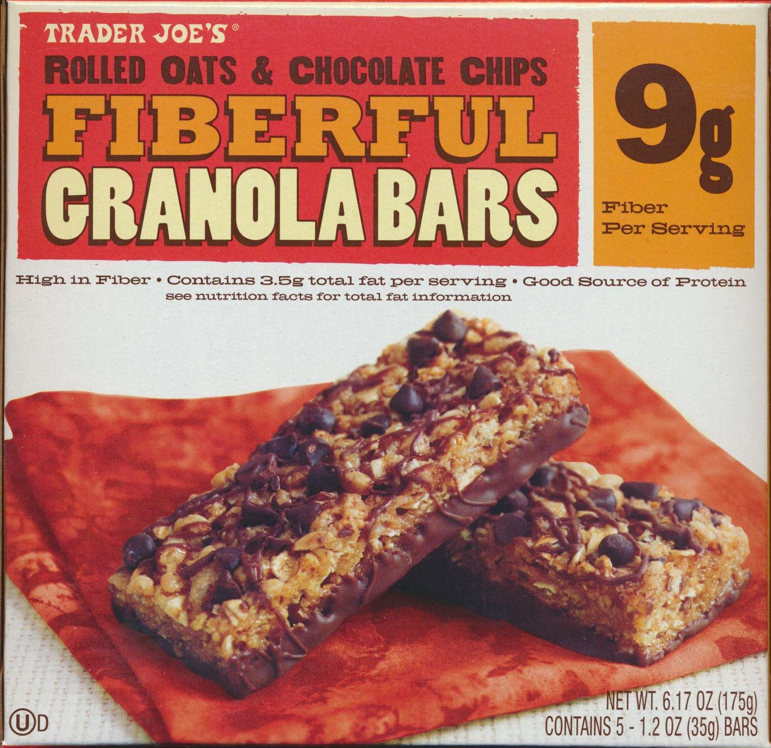 Trader Joe&#39;s Rolled Oats &amp; Chocolate Chips Fiberful Cranola Bars