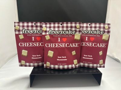Freezcake 3 Pack | New York Cheesecake | Freeze Dried Cheesecake Bites | Single Serve Snack Pouches | Grab and Go Snack