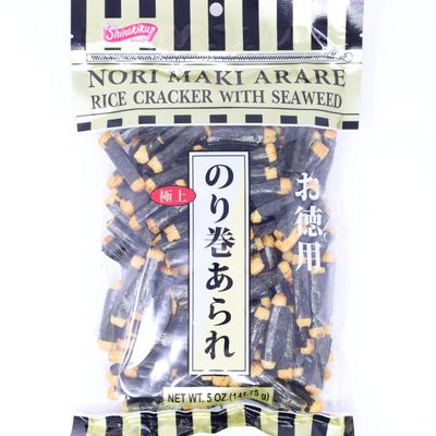 Shirakiku - Nori Maki Arare (rice crackers with seaweed) 5.0 Oz.