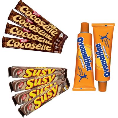 Latinsabor Venezuela Snacks Sweet Snacks and Candy Assorted Cookies Pack (Cocosette, Susy, Ovomaltina)