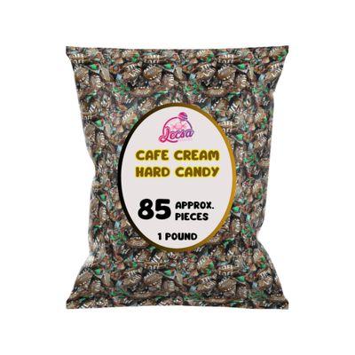 Cafe Coffee Cream Hard Candy - Coffee Flavoured Individually Wrapped - Bulk Candy by Lecsa Specialty snacks (1lb)