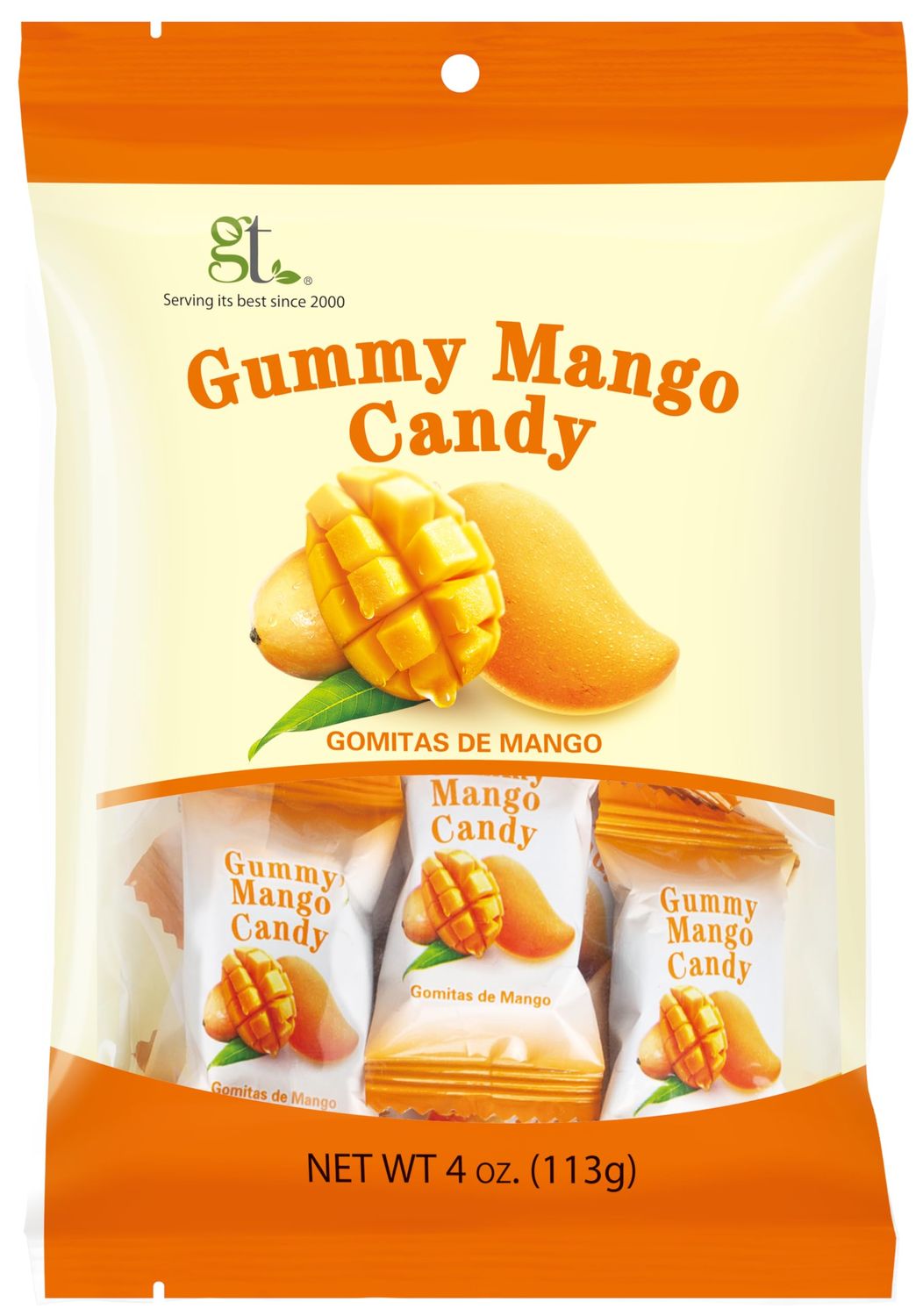 GT Gummy Mango Candy, 4 Ounce Bag (3-Pack)