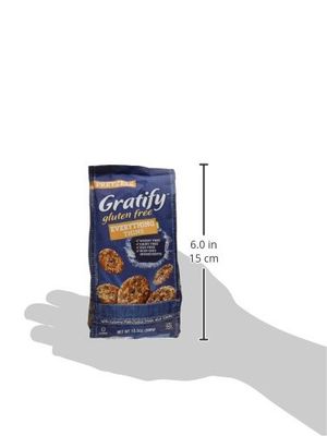 Gratify Gluten Free Pretzel Thins Everything Vegan GF Pretzel Crisps, 10.5oz Bag (Pack of 1)
