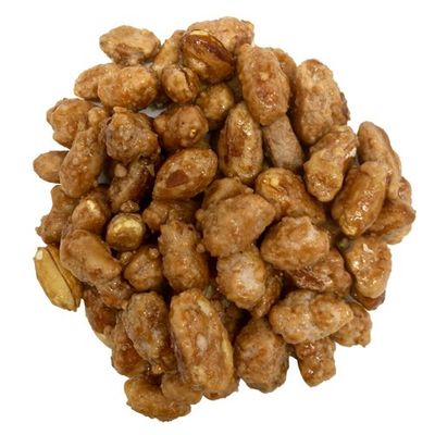 OliveNation Butter Toffee Peanuts, Roasted Salted Whole Nuts Coated in Rich Butter Toffee for Snack Mixes, Gourmet Snacking, Edible Decoration, Non-GMO, Gluten Free, Kosher - 16 ounces