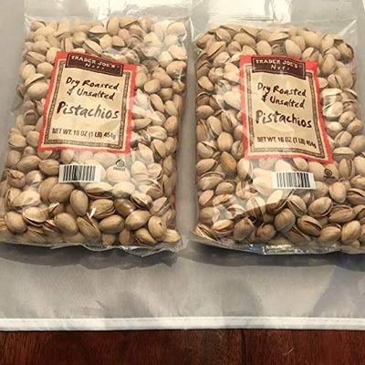 Trader Joe&#39;s Dry Roasted &amp; Unsalted Pistachios 2 Pack-32 oz total