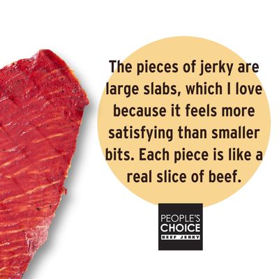 People's Choice Beef Jerky - Classic - Teriyaki - Big Slab - Whole Muscle Premium Cuts - Bulk Jerky Package - Thin Sheets - Low Sodium Low Salt High Protein Meat Snack - 15 Slabs, 1 Bag