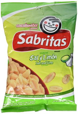 Sabritas Salt &amp; Lime Peanuts 7 oz