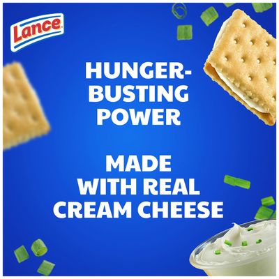 Lance Sandwich Crackers, Captain's Wafers Cream Cheese and Chives, 20 Packs, 6 Sandwiches Each