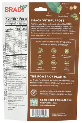 Brad's Raw Organic Everything Zucchini Veggie Flats, 3 OZ