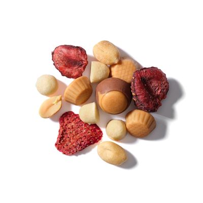 Yupik PB Meets J Mix, 4.8 Oz, Crunchy &amp; Soft Snack, Peanut Butter &amp; Jelly, Blend of Peanuts, Dried Strawberries, Peanut Butter Chocolate Cups &amp; Shortbread Cookies, Sweet Trail Mix, Party Snacks