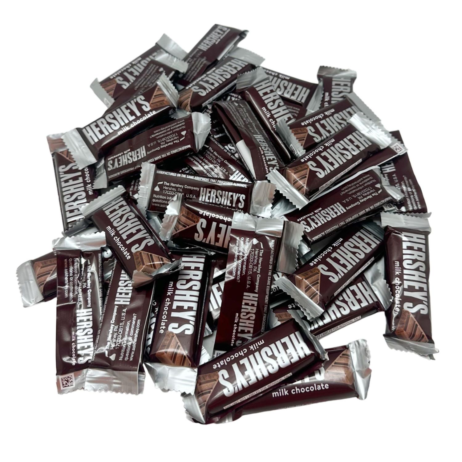 Hershey&#39;s Snack Size Chocolate Bars - 2 lb Bag (Approx. 80 Pieces) - Perfect for Parties and Celebrations