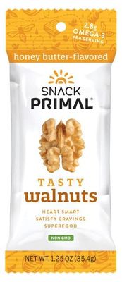 Snack Primal - Tasty Honey Butter Flavored Walnut Snack Packs