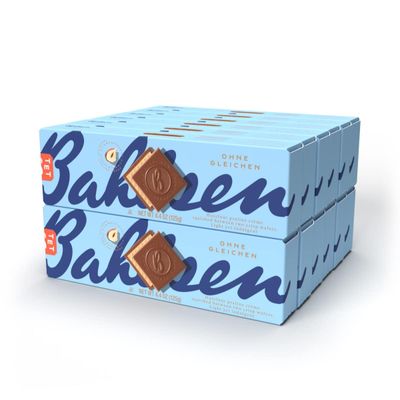 Bahlsen First Class Milk Cookies (12 boxes) - Hazelnut wafers covered in milky European chocolate - 12 boxes