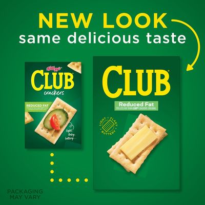 Club Crackers, Lunch Snacks, Snack Crackers, Reduced Fat, 11.7oz Box (1 Box)