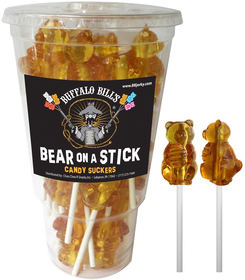 Buffalo Bills Honey Bears On A Stick (24-ct cup wrapped Honey suckers made with real honey)