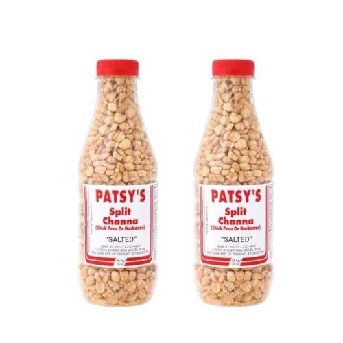 Patsy&#39;s Split Channa (Chick Peas or Garbanzo) Salted - 16oz (Pack of 2) - Trinidad &amp; Tobago Snacks