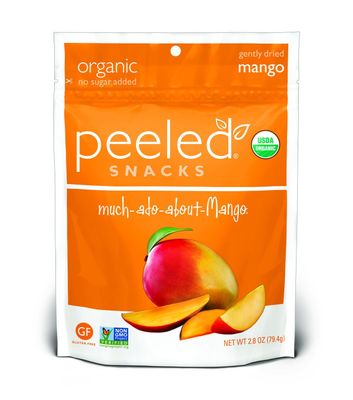 Peeled Snacks Organic Dried Fruit, Mango, 2.8 Ounce, Orange