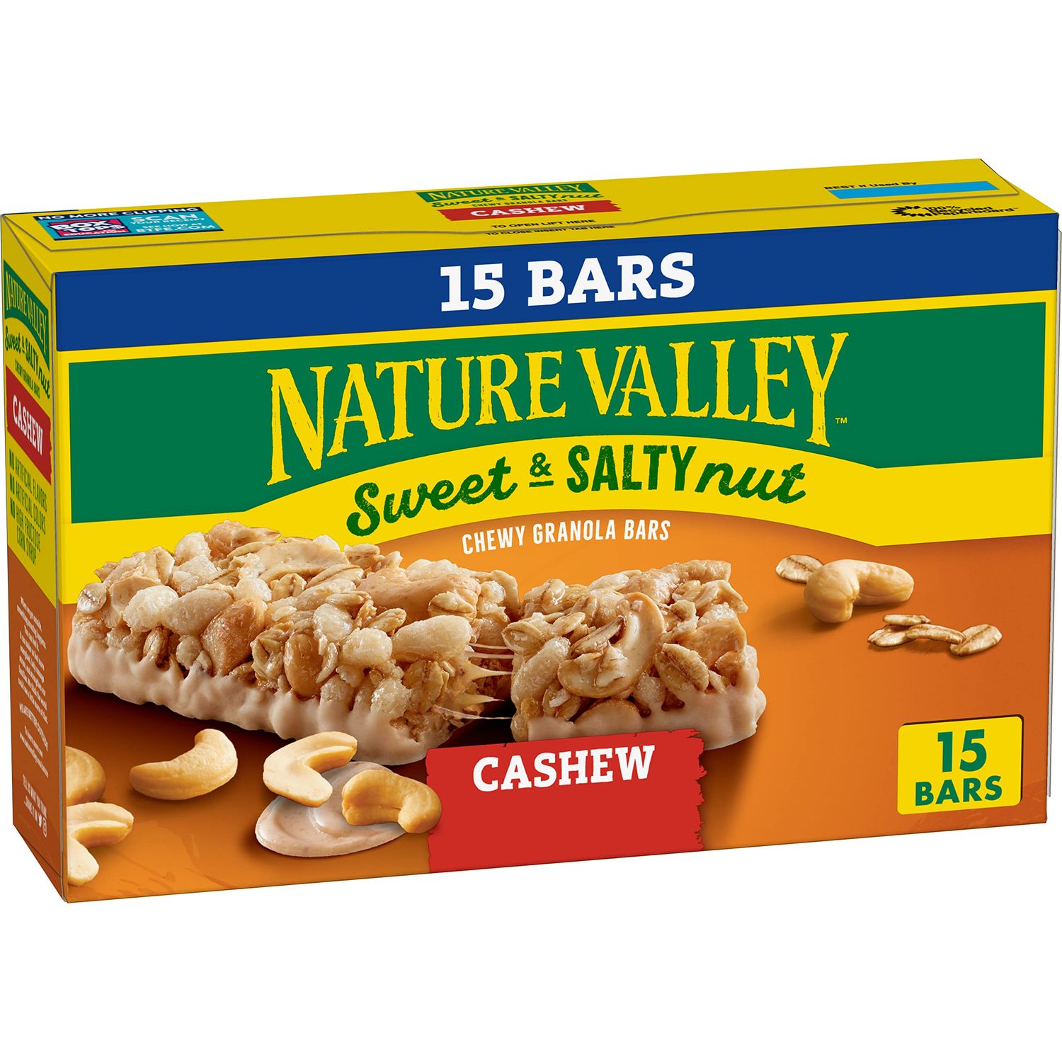 Nature Valley Granola Bars, Sweet and Salty Nut, Cashew, 15 Bars, 18 OZ