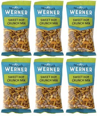 Werner Snacks Sweet Hot Crunch Mix - Spicy Sweet Snack Mix Value Size 5.5 Ounces (Pack of 6)