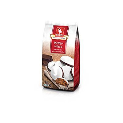 Weiss Pfeffernuesse Glazed Cookies with Dark Chocolate Bottom 200g