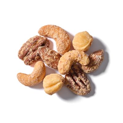 Yupik Mixed Maple Nuts, 5.5 Oz, Gluten-Free Snack, Kosher, Non-GMO, Maple Glazed Nuts, With Pure Maple Syrup, Dry Roasted Almonds, Cashews, Pecans, Hazelnuts, Cozy Cinnamon Flavored Snack