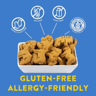 Kinnikinnick - KinniKritters Graham Style Animal Cookies - Gluten Free, Allergy Friendly Vegan Animal Crackers - 8 oz. Boxes - 6 Pack