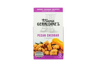 Mama Geraldine&#39;s Pecan Cheddar Crispies | Rosemary Cheese Straws | Crunchy Snacks Crackers | 4.5 oz Party Appetizers | Made in USA