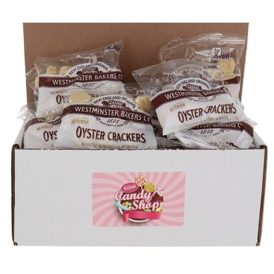 SECRET CANDY SHOP Westminster Bakers Oyster Crackers for Soup &amp; Salad .5oz Bulk in Box (Pack of 25)