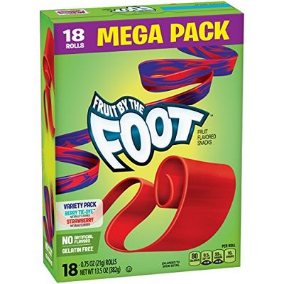 Fruit by the Foot, Fruit Snacks, Berry and Strawberry, 13.5 oz