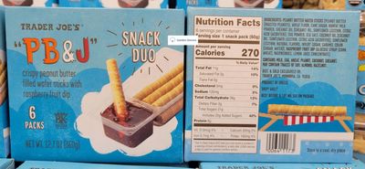 Trader Joes PB &amp; J Snack Duo 6 Pack 12.7oz 360g (Two Boxes)