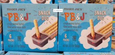 Trader Joes PB &amp; J Snack Duo 6 Pack 12.7oz 360g (Two Boxes)