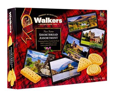 Walker&#39;s Shortbread Traditional Assorted Cookies, All-Butter Shortbread Cookies, 35.3 Oz Box
