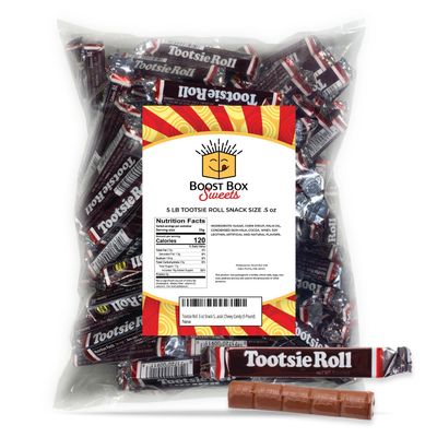 .5 oz Snack Bar Fun Size Individually Wrapped Bulk Classic Chewy Candy (5 Pound)