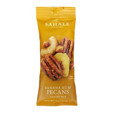 Sahale Snacks Glazed Mix, Banana Rum Pecans 1.5 Ounce (Pack of 9) 13.5 Ounce