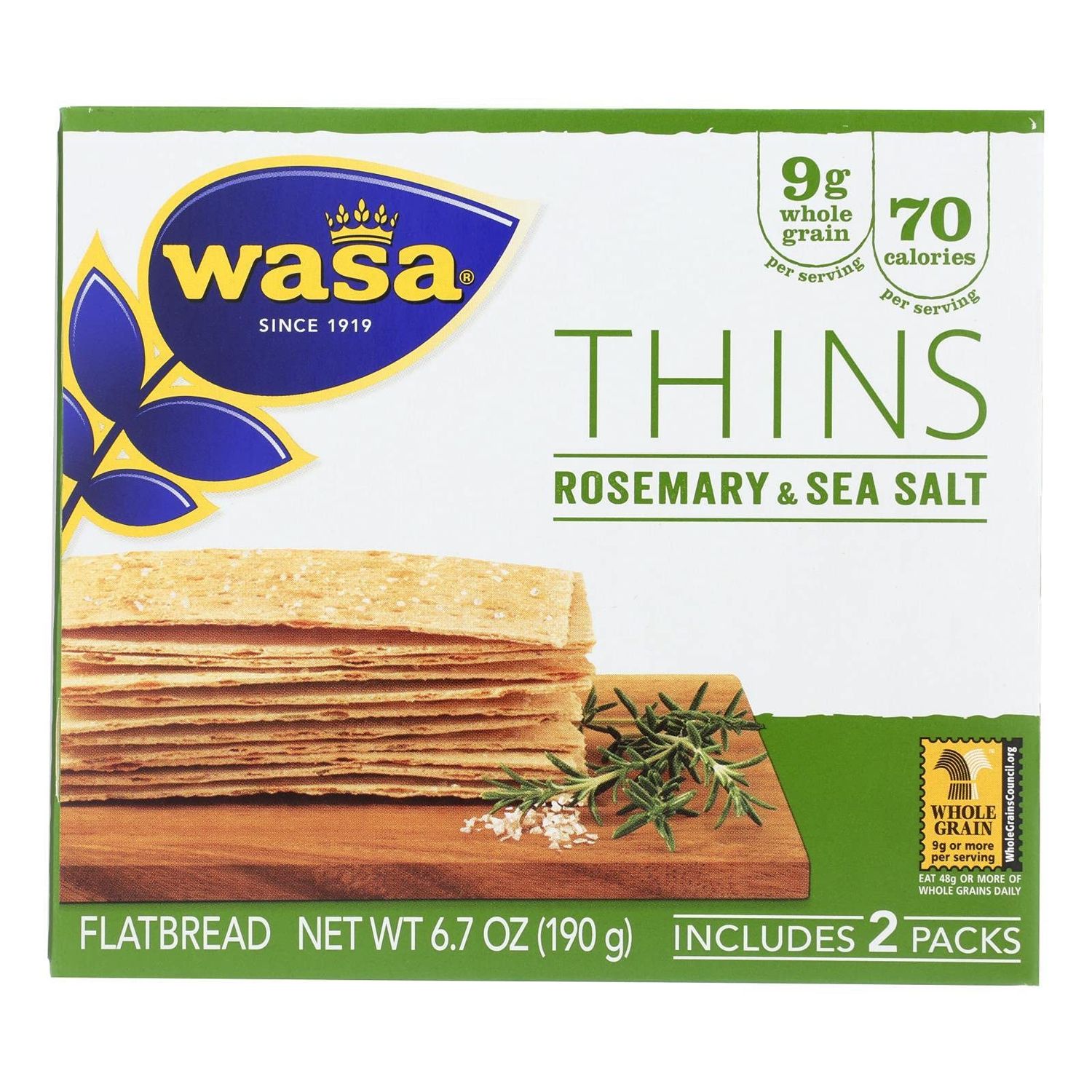 Wasa Thins Rosemary &amp; Salt