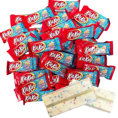Kit Kat Birthday Cake Flavored Crisp Wafers Snack Size (2 Lb)