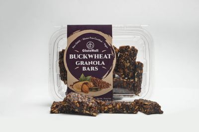 GluteNull Buckwheat Granola Bar - Organic, Gluten Free, Vegan