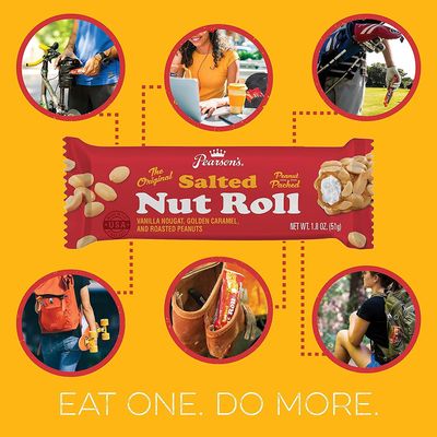 Pearson's Bite-Size Salted Nut Roll With Caramel Flavor | 23 oz. Bag | Bulk, Individually Wrapped