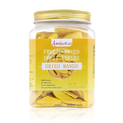 Freeze Dried Fruit, Freeze Dried Mango,120g4.23OZ Natural Dehydrated Mango, No Sugar Added, Nothing Added, Superfood Snack, Dried Mango Chips