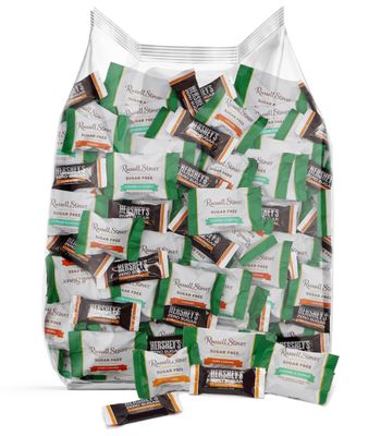 Bulk Sugar Free Chocolate Caramel Candy Variety Pack - 30 Pieces Zero Sugar Assorted Chocolate Bars Mix Candy For Party, School Snacks, and Office Treats