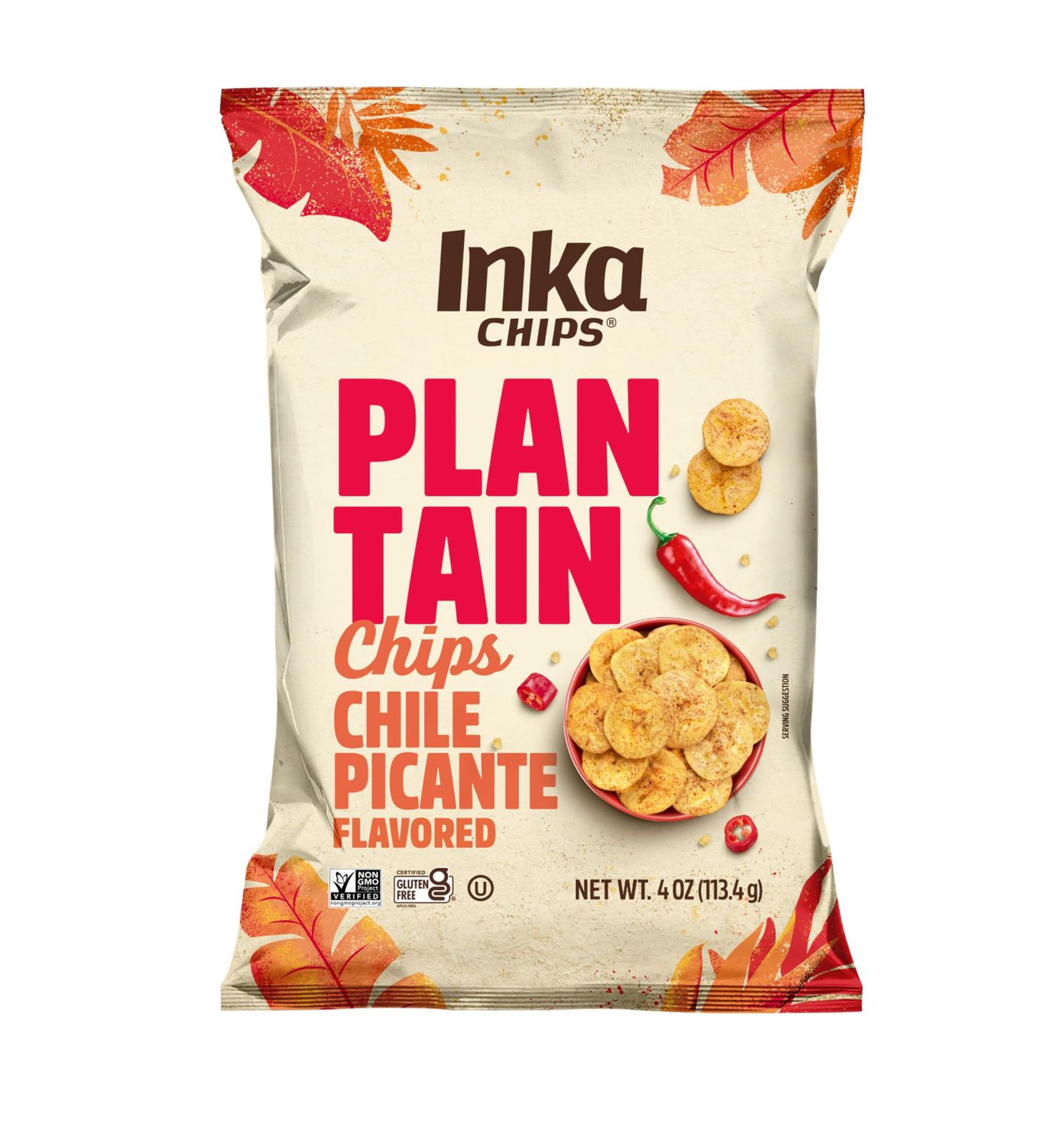 Inka Crops Chile Picante Plantain Chips (Pack of 1)