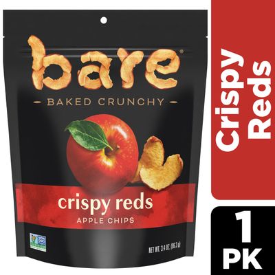 bare Baked Crunchy Apple Chips, Fujis &amp; Reds, 3.4oz Bag