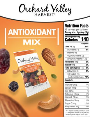 Orchard Valley Harvest Antioxidant Mix, 1 Oz, 15 Ct