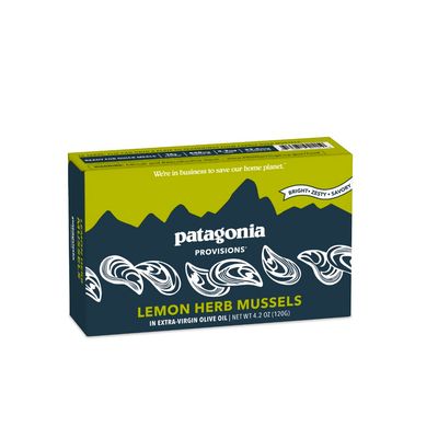 Patagonia Provisions - Lemon Herb Mussels in Extra Virgin Olive Oil | Responsibly sourced | 16g Protein &amp; Gluten Free